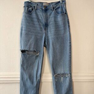 Abercrombie & Fitch 90s Retro Straight Ultra High Rise Jeans Size 31 Curve Love